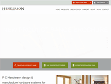 Tablet Screenshot of henderson.co.za